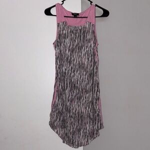 Simply Vera, VeraWang Pink and Black Sleeveless Dress